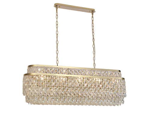 Подвесная люстра Newport TIFFANY 8530/120 C oval gold polished, М0070717