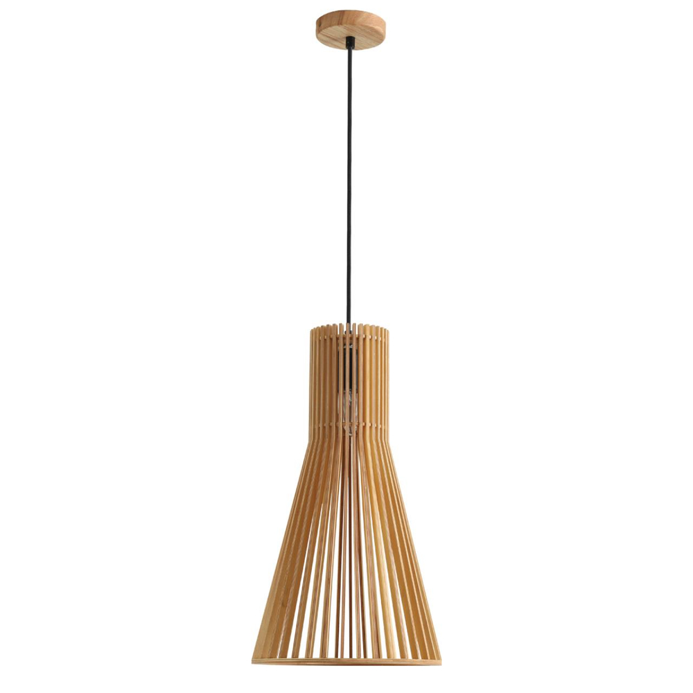 8384/1A ECO LN26 323 бежевый дерево Подвес E27 60W 220V GERDA