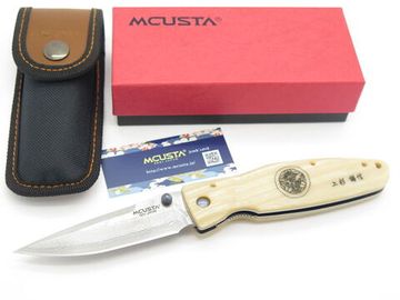 Складной нож Mcusta Uesugi Kenshin MC-0185D c клинком из стали VG-10, рукоять микарта