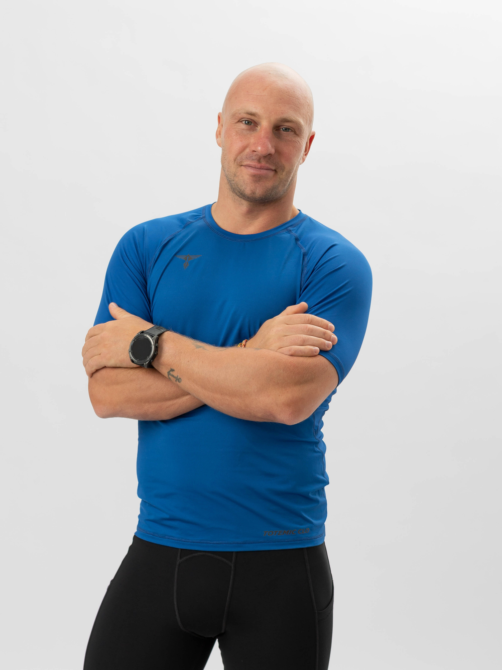 Спортивная футболка DRI FIT реглан TOTEMIC CLO василек