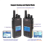 Рация ТУТ MD-UV390 DMR 10 Ватт 3600 мАh для охоты/ для СВО/для армии