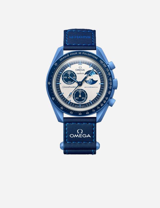 Наручные часы OMEGA x Swatch Moonswatch Super Blue Moonphase