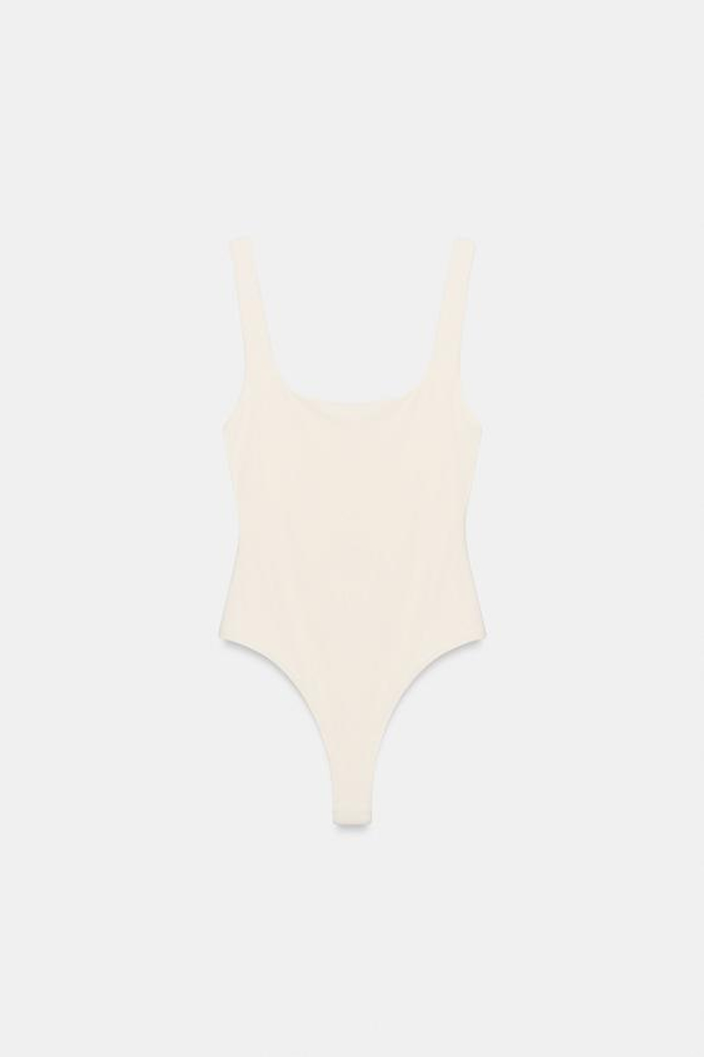 БОДИ С КВАДРАТНЫМ ВЫРЕЗОМ И ЭЛАСТАНОМ - ZARA