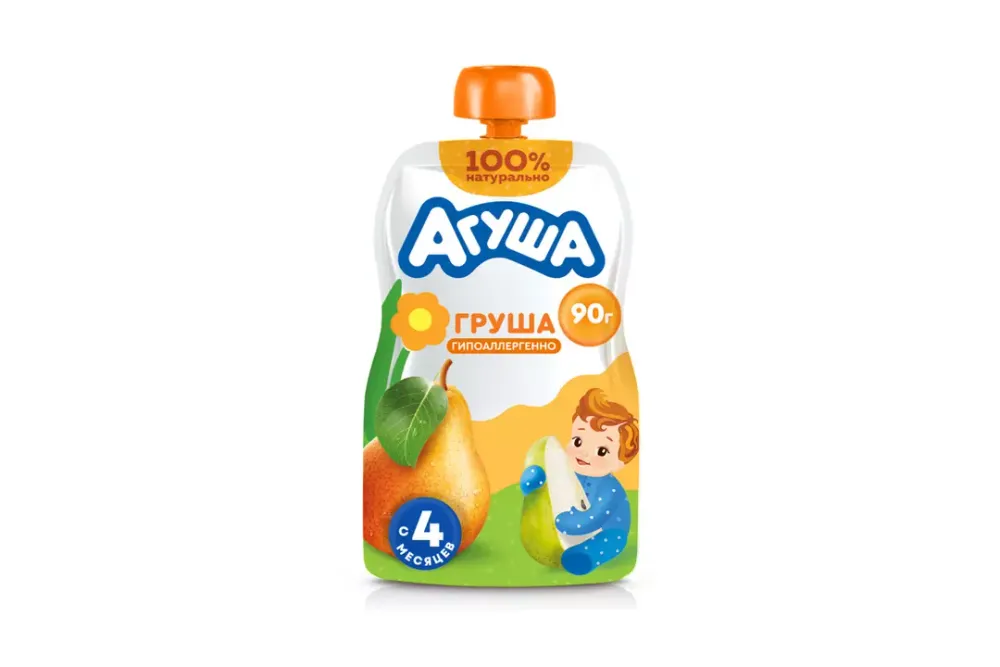 Пюре "Агуша" груша 90г дой пак