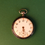 Серебряные карманные часы Remontoir Cylindre