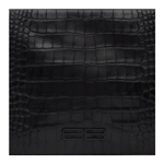 Balenciaga Calfskin Wallet Briefcase Wristlet Bag Clutch Large Unisex Black