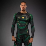 Рашгард Venum Matupa LS Black/Green/Gold