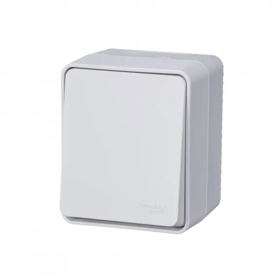 Переключатель проходной одноклавишный IP54 Systeme Electric AtlasDesign Profi54 Белый ATN540161