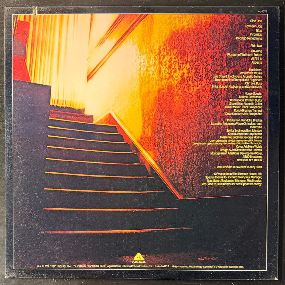 The Eleventh House Featuring Larry Coryell ‎– Aspects (США 1976г.)