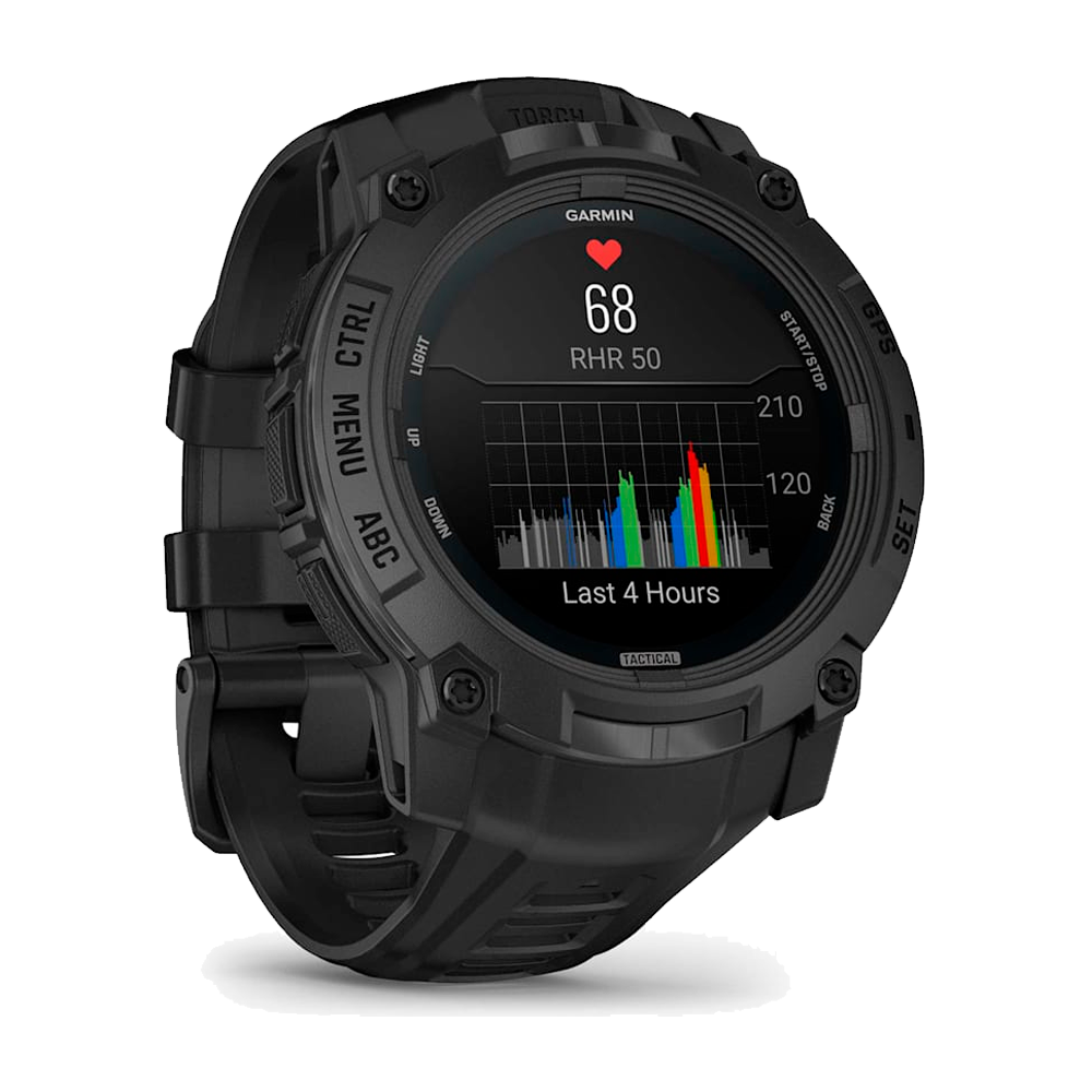 Умные часы Garmin Instinct 3, 50mm, Amoled Tactical Black (010-03020-50)