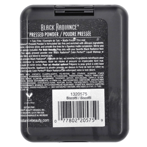 Black Radiance, прессованная пудра, цвет: 1320575 бискотти, 4,7 г (0,16 унции)
