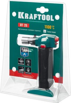 KRAFTOOL BT-25, 1100°С, автономная газовая горелка с пьезоподжигом (55507)