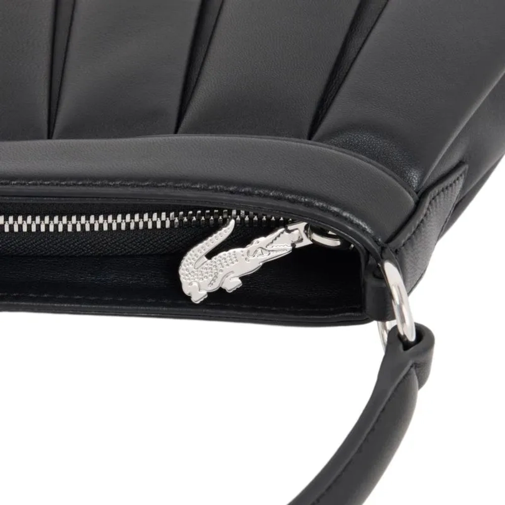 Lacoste H Lenglen Leather Purse - black