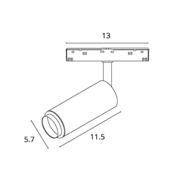 Магнитный трековый светодиодный светильник 12W 4000K A7276PL-1WH белый Optima Arte Lamp
