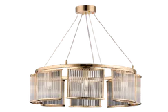Люстра подвесная NewRgy 5055/800 GD, 8×40 Вт, золотая