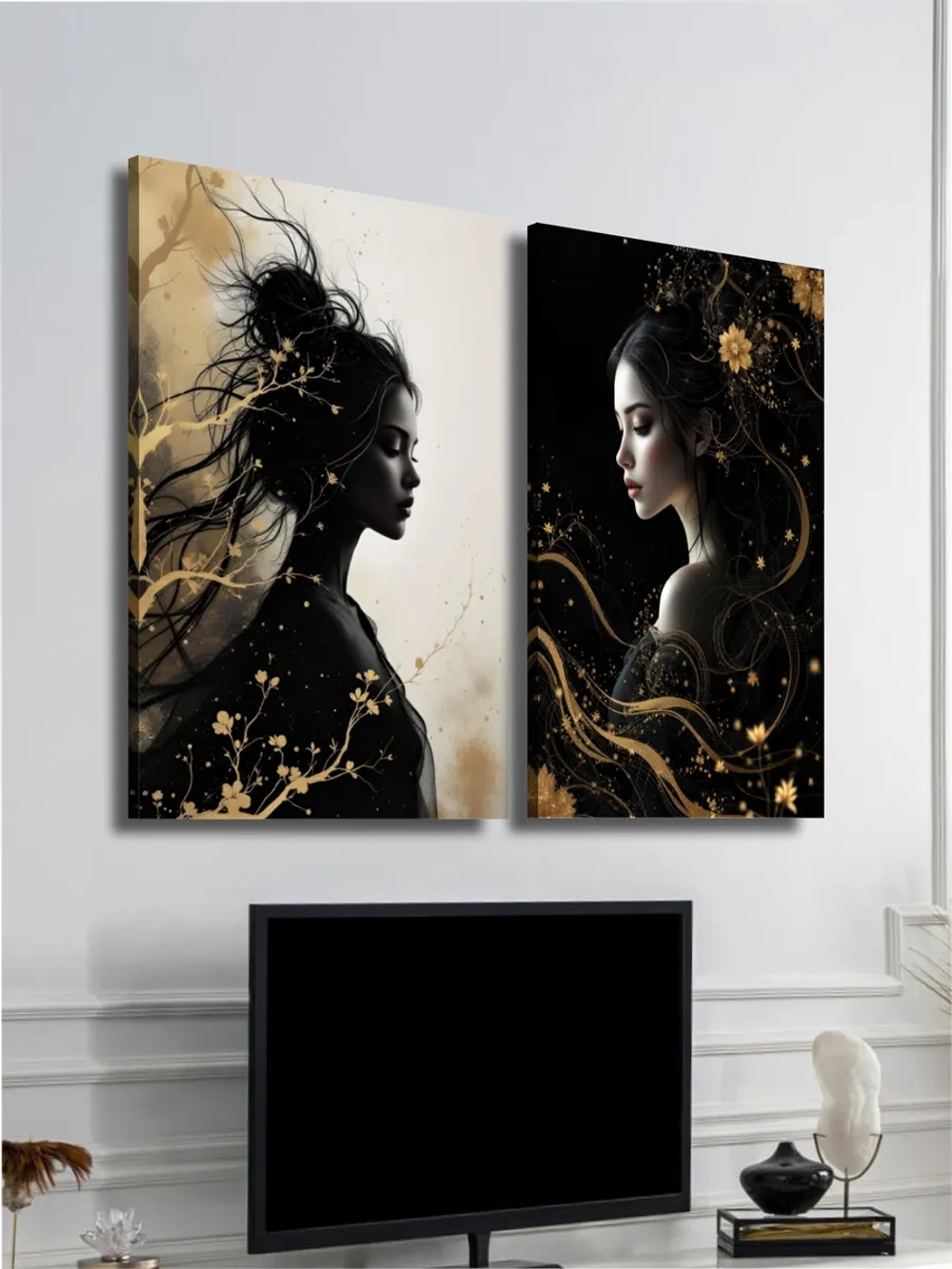 Картина Вихрь тишины, модульная 50x70см 2шт.