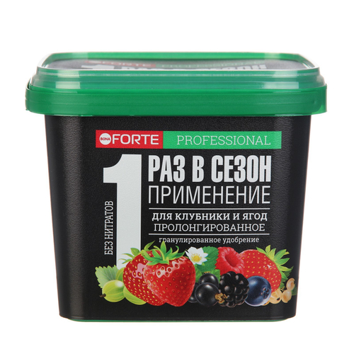 УДОБРЕНИЕ BONA FORTE ГРАНУЛИРОВАННОЕ ПРОЛОНГИРОВАННОЕ С КРЕМНИЕМ ДЛЯ КЛУБНИКИ И ЯГОД 1Л (12)