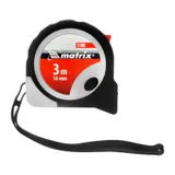 Рулетка Continuous fixation,3 м х 16 мм,двухкомпонентный корпус,плавная фиксация Matrix — фото 4