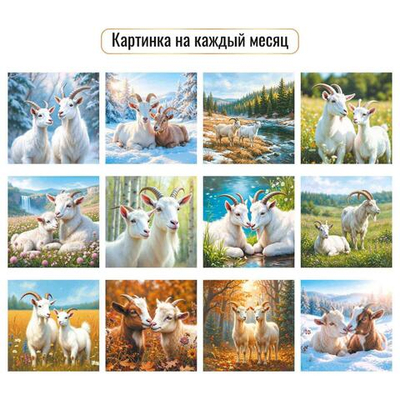 Календарь на скрепке с курсором 230х230 2027 "Символ года" 10278 (Квадра)