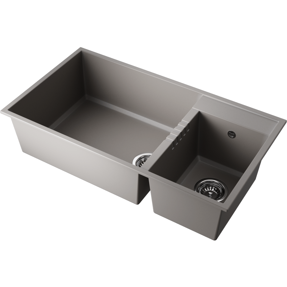 Мойка Omoikiri Tedori 85-2-U-GR Tetogranit/leningrad grey