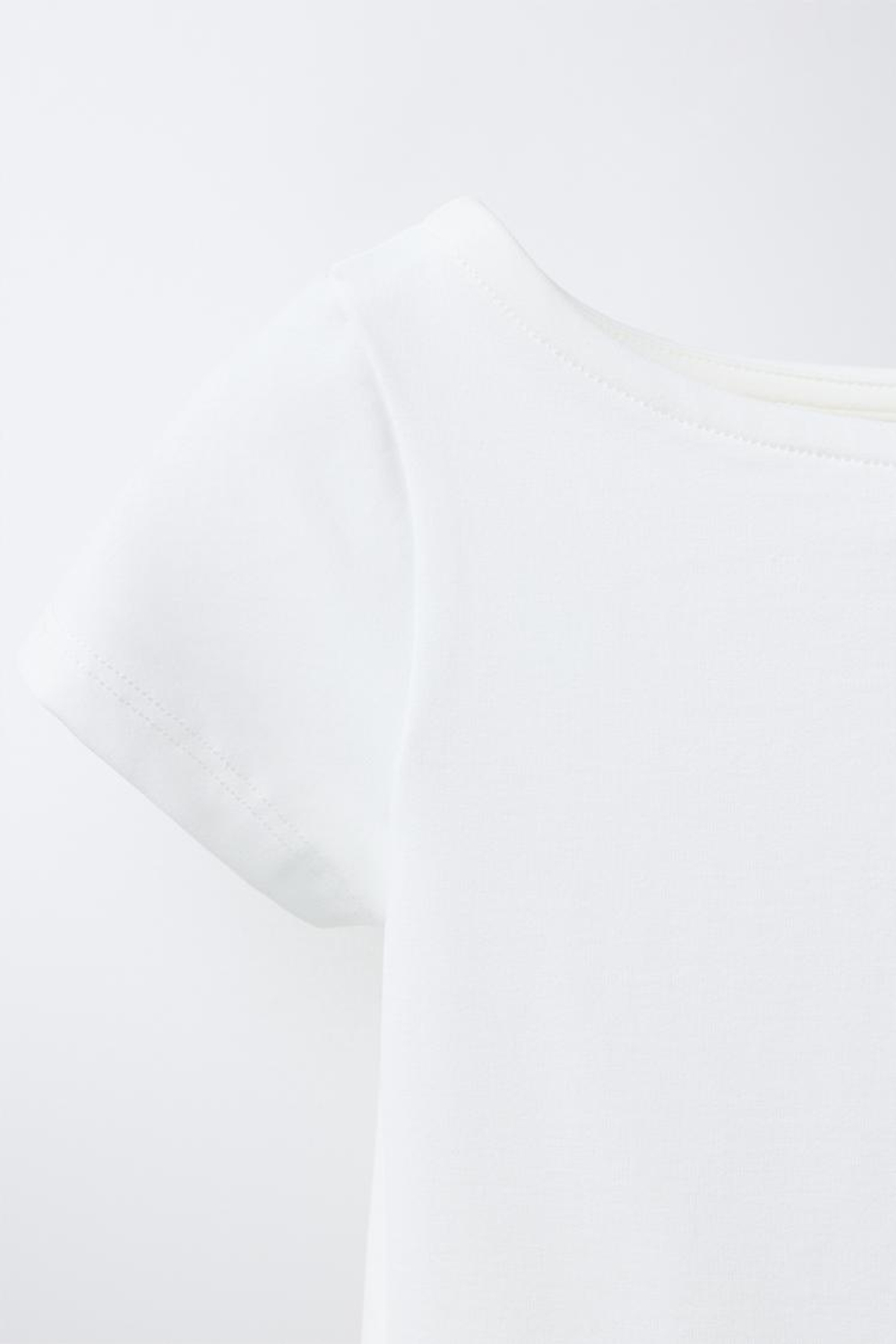 ZARA БОДИ ИЗ ПОЛИАМИДА, БЕЛЫЙ