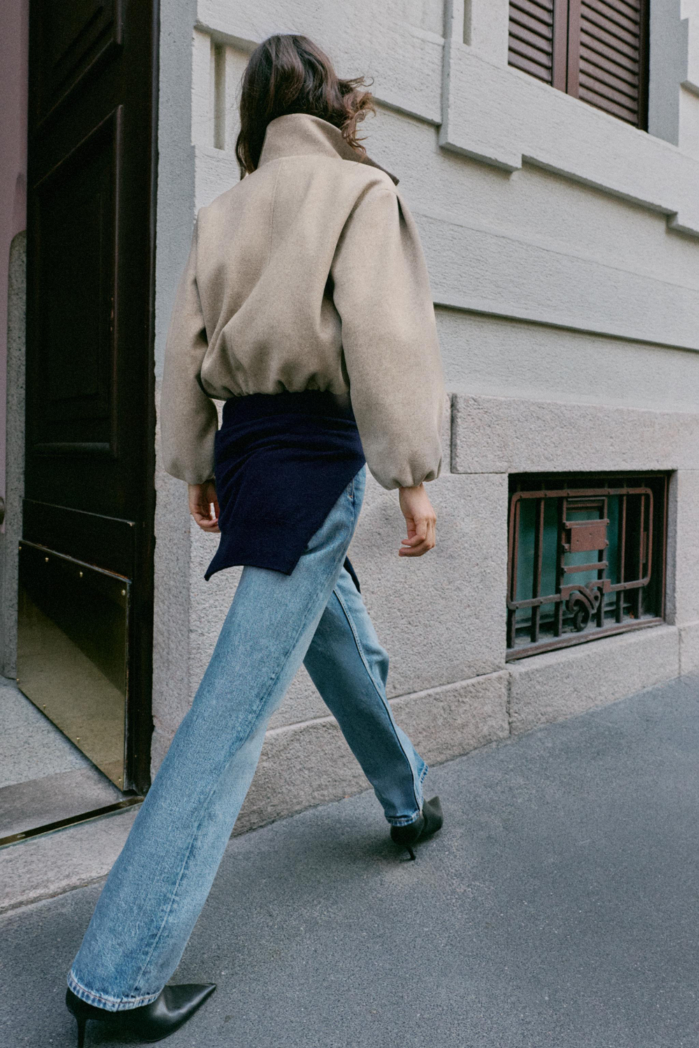 БОМБЕР ИЗ МЯГКОЙ ТКАНИ — ZARA