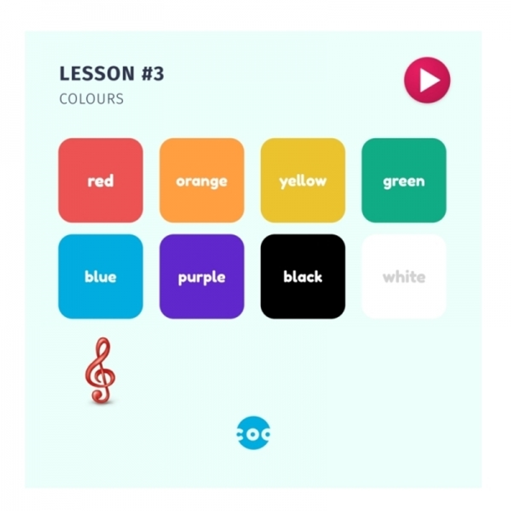 RU0170 Развивающая игра Coobic курс английского языка