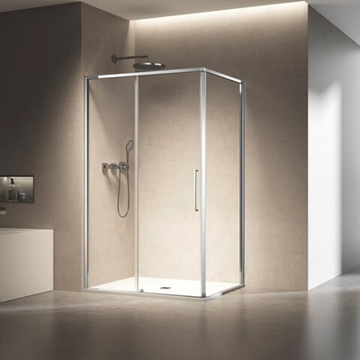 Душевой уголок Слим 8мм (Slim 8mm) VSR-6SL8011CL, 1100*800, хром, стекло прозрачное,