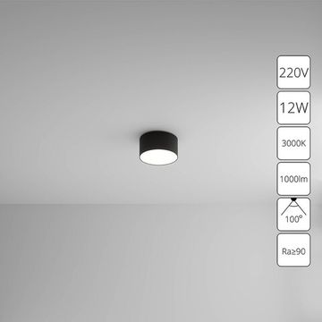 Потолочный светильник 12W 3000K A7312PL-1BK чёрный Fado Arte Lamp