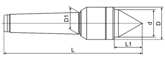 Центр вращающийся OCM КМ5 прецизионный