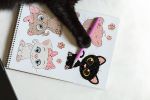 Алмазная (кристальная) мозаика Фрея, наклейки Котята, 7.5х9 см