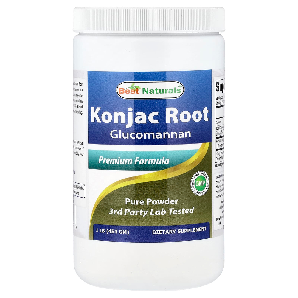 Best Naturals, глюкоманнан из корня конжака, 454 г (1 фунт)