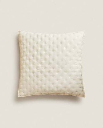 ZARA HOME МЯГКИЙ ЧЕХОЛ ДЛЯ ДЕКОРАТИВНОЙ ПОДУШКИ, ЭКРЮ
