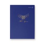 Бизнес-блокнот, мат. лам. + тис. золотой фольгой, тониров. блок, евроформат 64 л. 24 шт, французская клетка, Твоё время 01157, Светоч ББ97