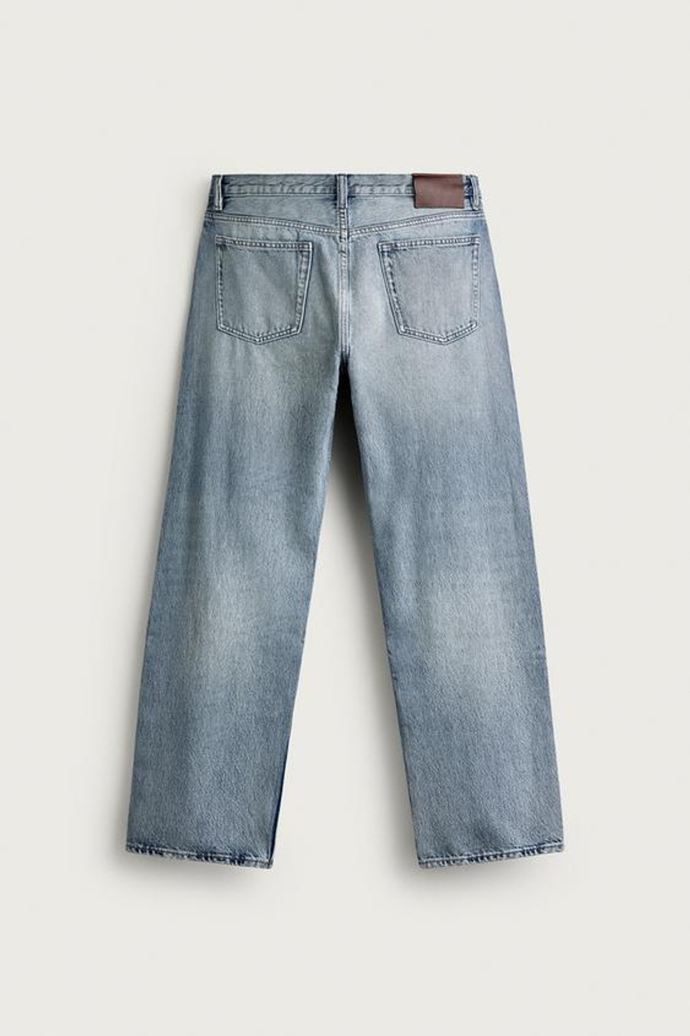 ZARA ДЖИНСЫ STRAIGHT FIT УДЛИНЕННЫЕ, СИНИЙ