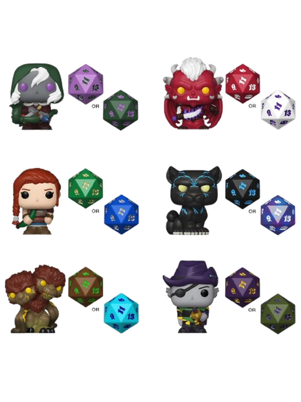 Рандомная Фигурка Funko Bitty POP! D&D + Dice