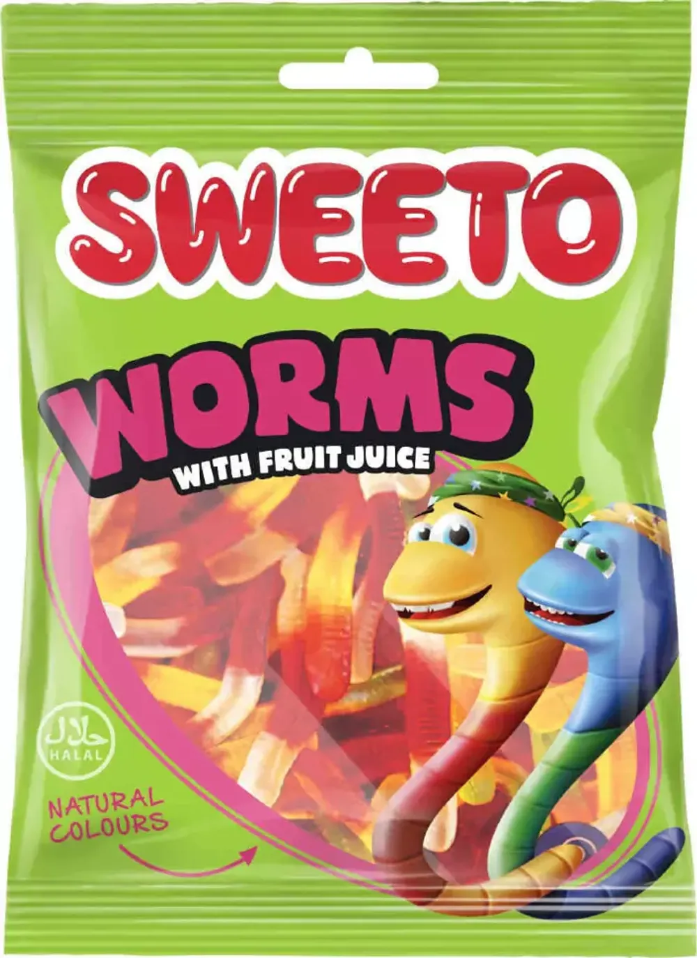 Мармелад в пакетиках SWEETO WORMS ЧЕРВЯКИ 70г
