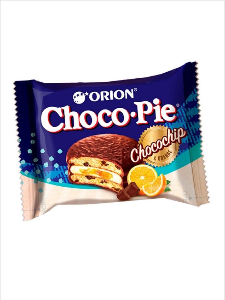 Orion Choco-Pie апельсин и шоколад пирожное, 360 г