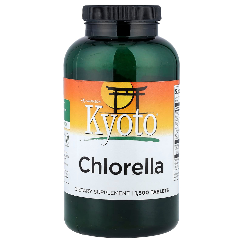 Swanson Vitamins, Kyoto®, хлорелла, 1500 таблеток