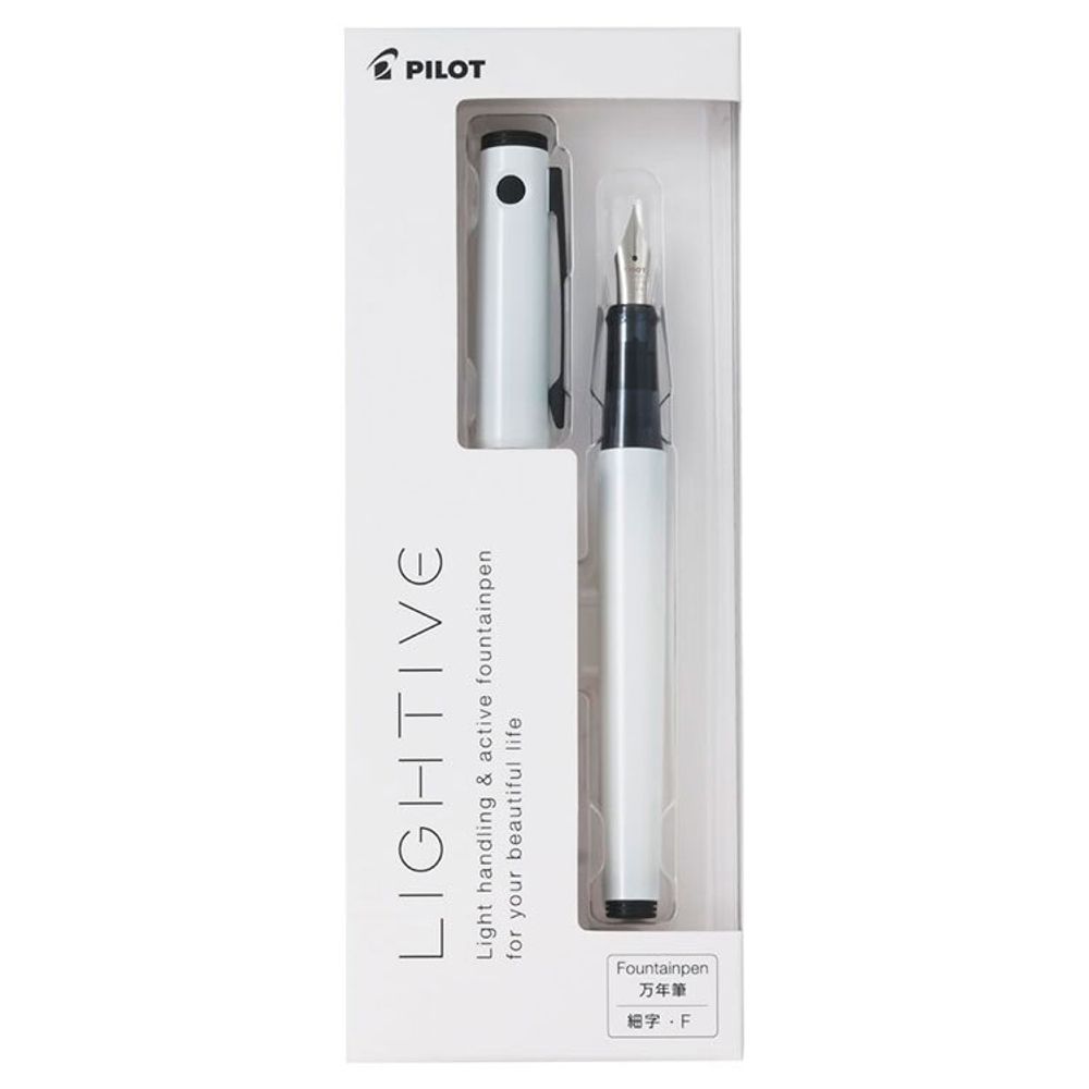 Перьевая ручка Pilot Litive с пером F белая (FLT-2SR-AWF) 2