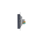 ATLASDESIGN РОЗЕТКА двойная ТВ + компьютерная RJ45 кат. 5e, механизм, ГРИФЕЛЬ