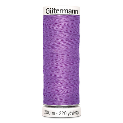 01 Нить Sew-All 100/200 м для всех материалов, 100% полиэстер Gutermann 748277 (291 лилово-сиреневый)