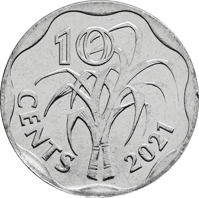10 центов 2021 Свазиленд