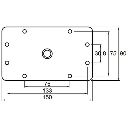 Кронштейн Kupo KS-048 1-1/8"(28MM) Junior Receiver Wall Plate
