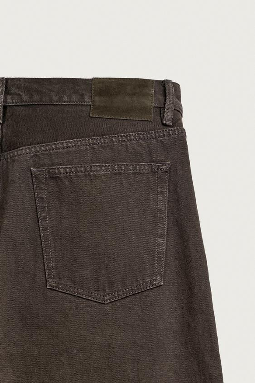 ZARA X AARON LEVIN ДЖИНСЫ STRAIGHT FIT, ШОКОЛАДНО-КОРИЧНЕВЫЙ