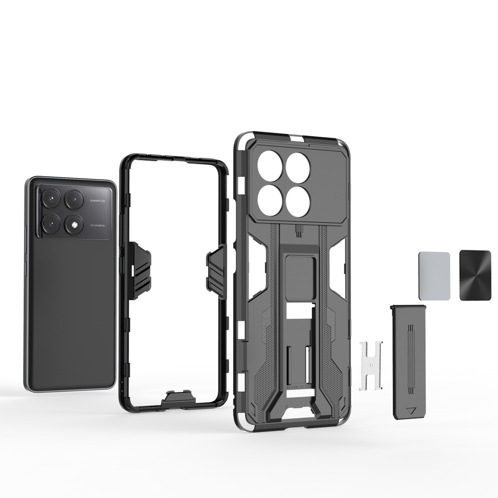 Противоударный чехол с подставкой Transformer для Poco X6 Pro
