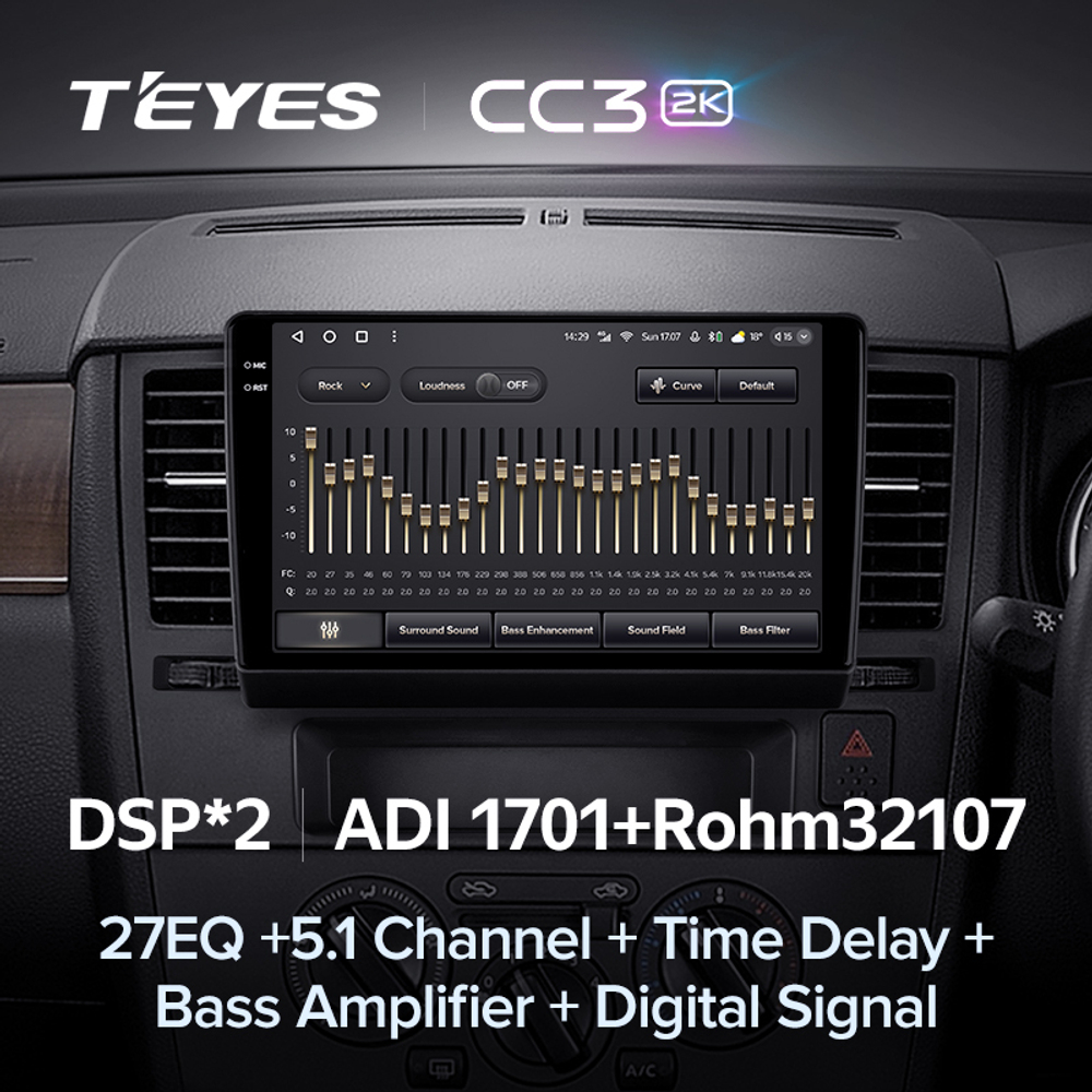 Teyes CC3 2K 9"для Nissan Tiida 2004-2013
