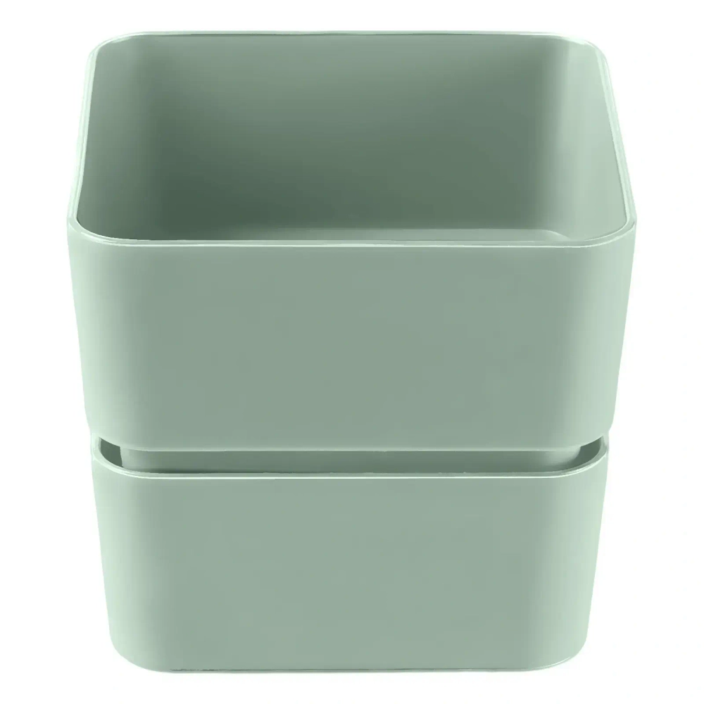 Кашпо для цветов пластиковое 0,45л «Фиори» Нефрит