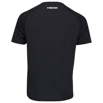 Футболка мужская теннисная Head Topspin T-Shirt M - black/print vision