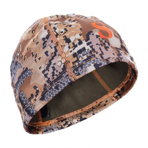 Шапка мужская демисезонная "Spring -330", softshell, саванна/ savanna (вышивка оранжевая), ХСН